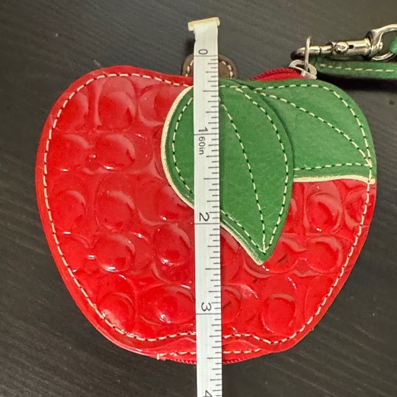 Coach Red Apple Keychain/Wristlet - Picture 10 of 11